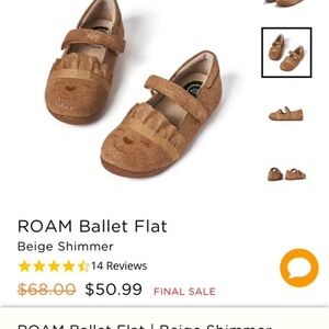 Livie & Luca Kids Ballet Flats - Brown/Beige Shimmer